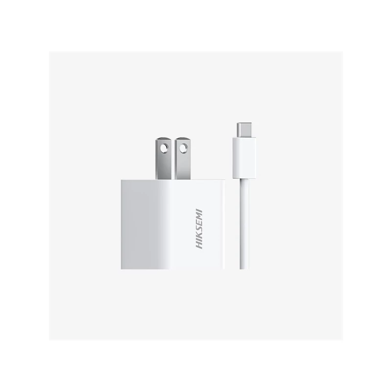 HIKSEMI HS-HUB-GAN33(STD)/1C1A/33W/WHITE Hikvision Telefon töltő - 1db USB-C, 1db USB-A + USB-C kábe