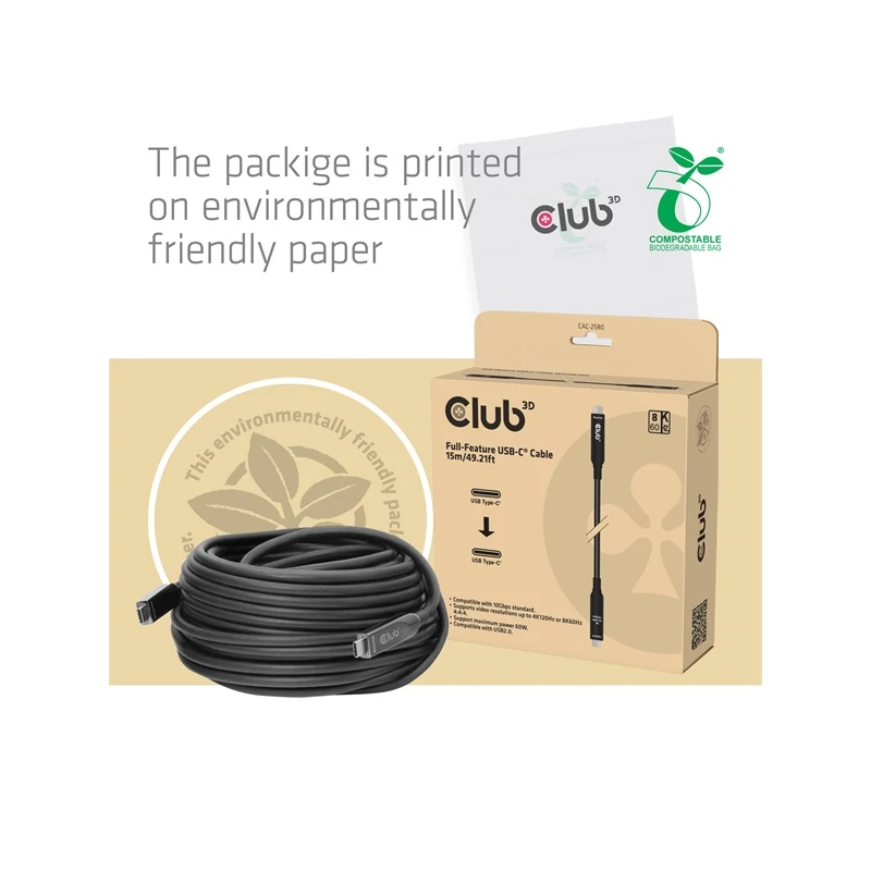 CLUB 3D CAC-2580 Kábel