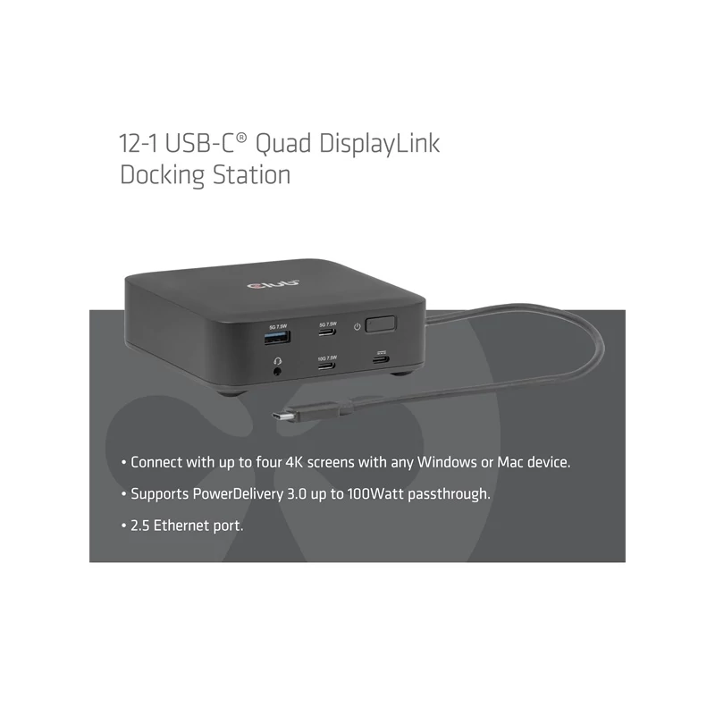 CLUB 3D CSV-2542 Notebook Dokkoló