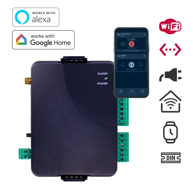 TELL OPEN.ioting-Power-12-24V OPEN.ioting; okos kapunyitó; WiFi/Ethernet; Antenna; KA1042