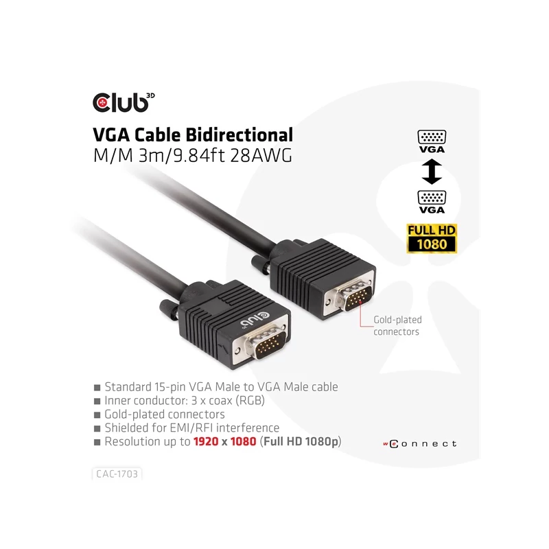 CLUB 3D CAC-1703 Kábel