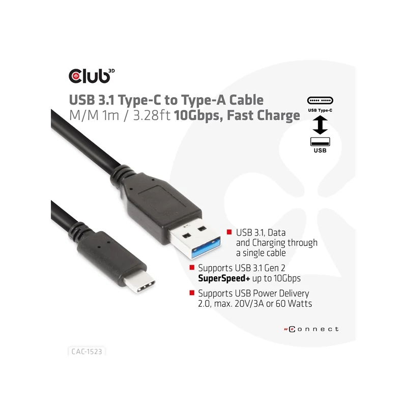 CLUB 3D CAC-1523 Kábel