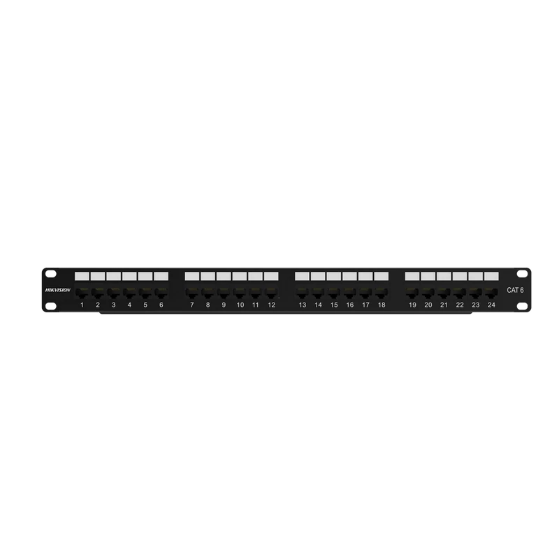 HIKVISION DS-1CP6U24-1U Black Kiegészítők, kábel patch panel, 1U, fekete