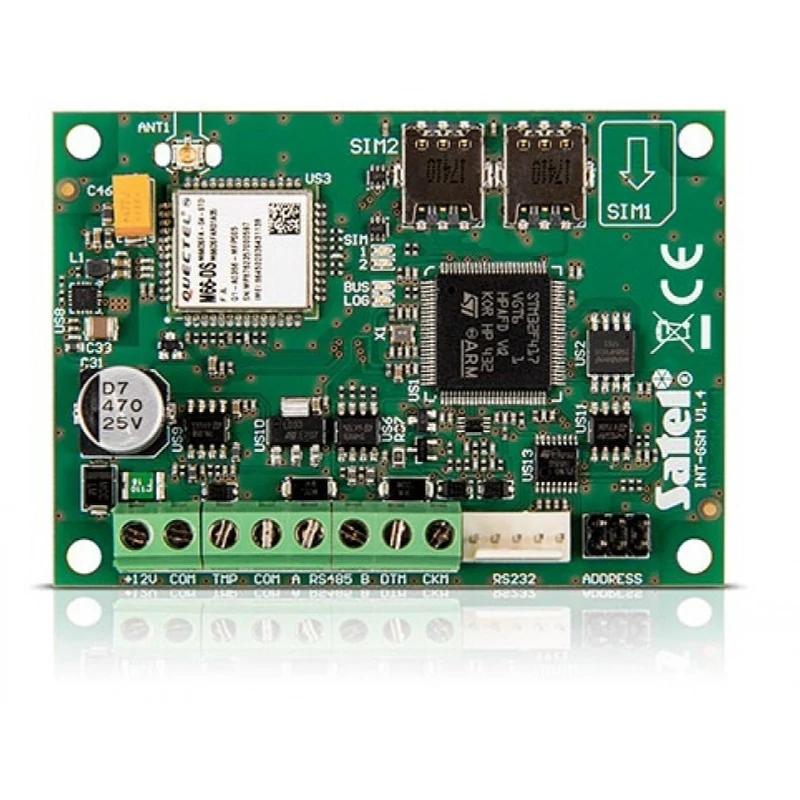 SATEL INT-GSM GSM/GPRS kommunikátor; INTEGRA rendszerekhez; két NANO SIM foglalat