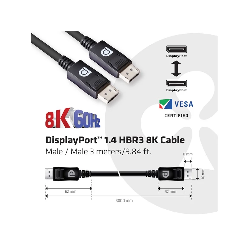 CLUB 3D CAC-1060 Kábel