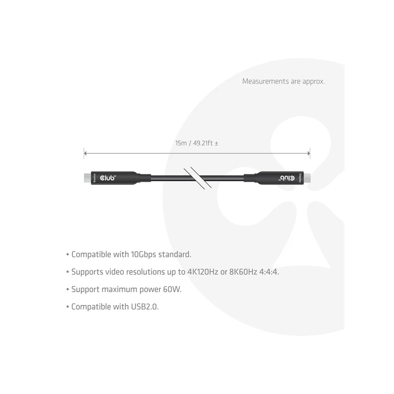 CLUB 3D CAC-2580 Kábel