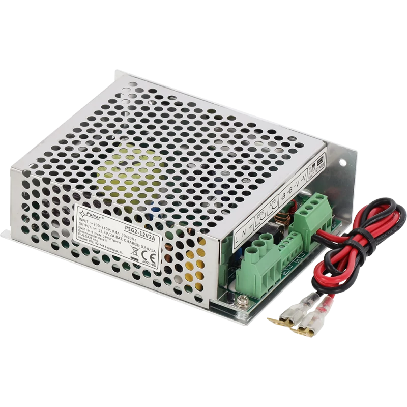 PULSAR PSG2-12V2A 13,8V/2,5A tokozott kapcsolóüzemű szünetmentesíthető tápegység; Grade 2