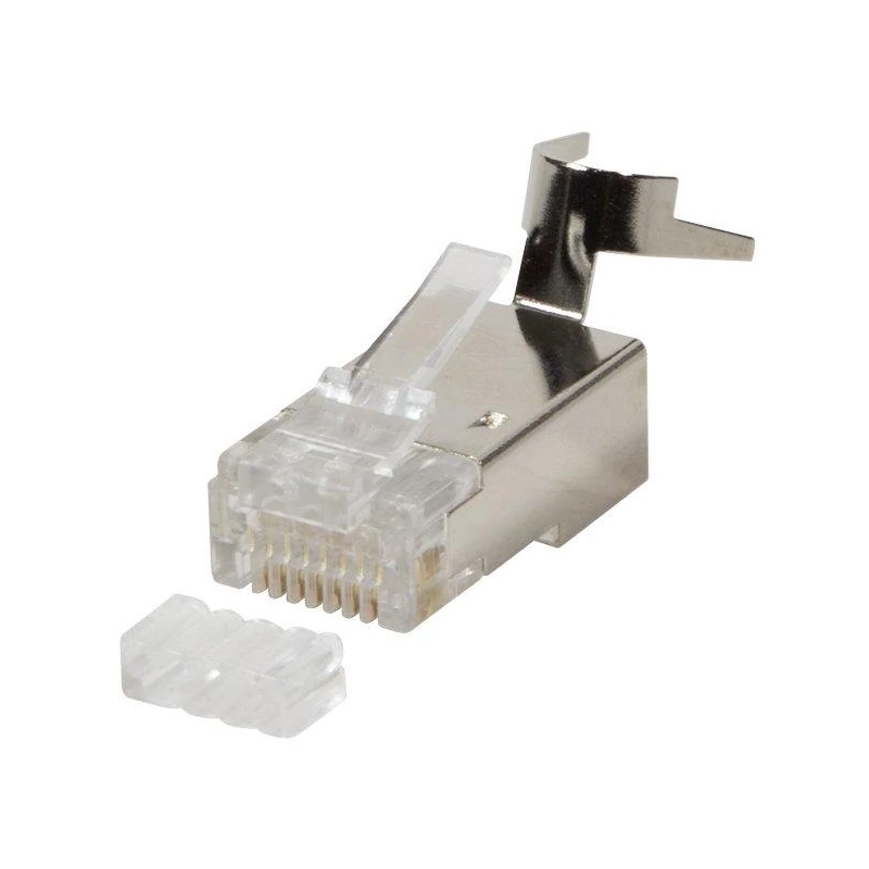 VEZ MP0030 RJ45 csatlakozó Cat6, Cat6A, Cat7, Cat7A kábelre, árnyékolt, 10db/csomag