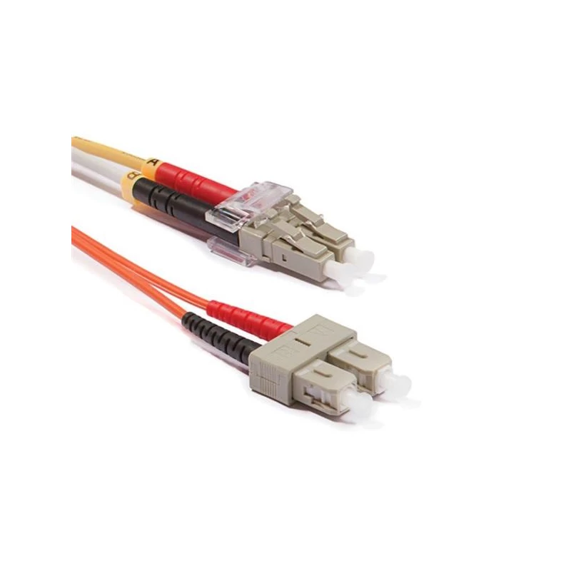 KELINE POM3D-LCSC-010 Duplex multimódusú patchkábel 50/125?m , 2xLC-2xSC, 1m