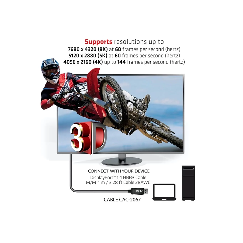 CLUB 3D CAC-2067 Kábel