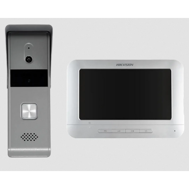 HIKVISION DS-KIS203T Analóg video-kaputelefon szett; négyvezetékes; esővédővel