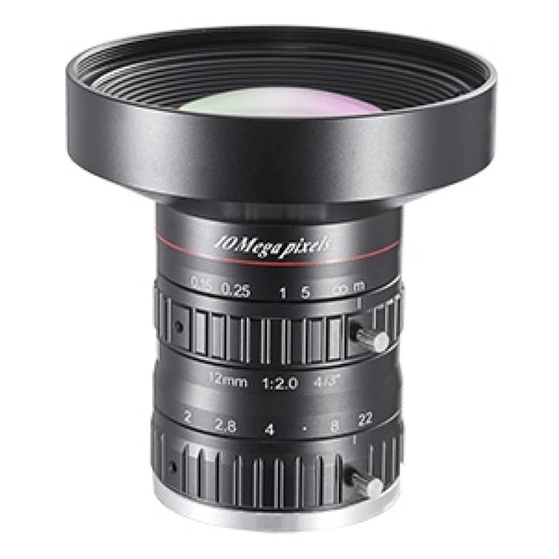 HIKROBOT SA1220M-10MP Objektív; 12 mm fix fókusztávolság; 10 MP; F2.0-F22; 4/3"; C-menet