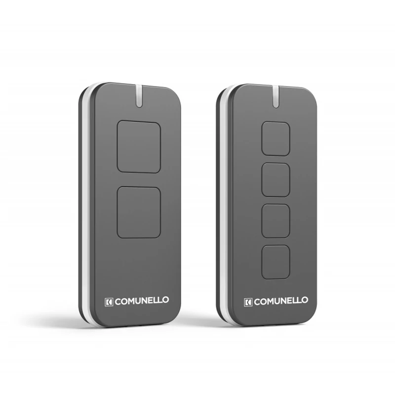 COMUNELLO VICTOR-4RC-SZURKE Victor ugrókódos távirányító; 4 csatorna; 433.92 MHz; szürke