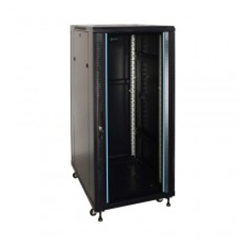 PULSAR RS2768 19" 27U 600x800 álló rack szekrény; lapraszerelt; fekete