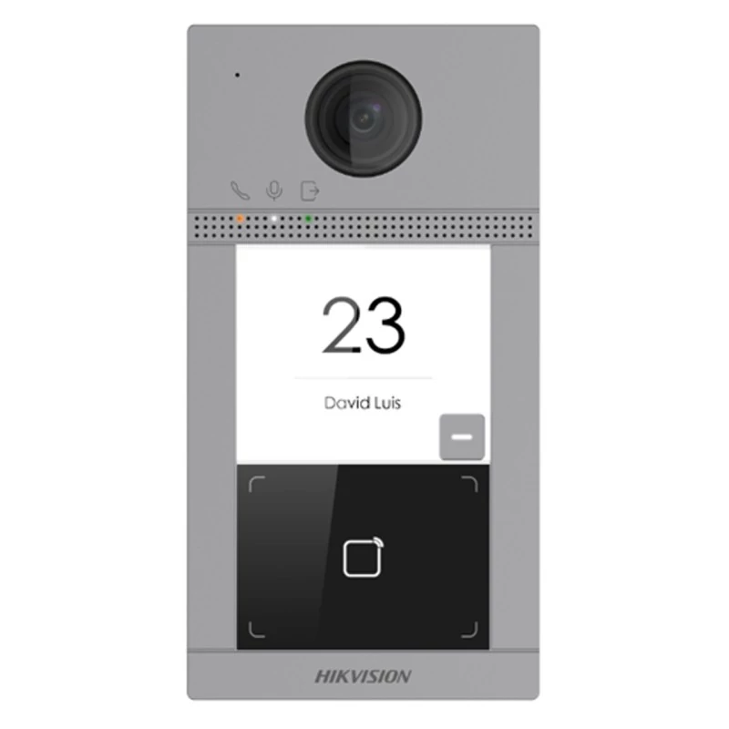 HIKVISION DS-KV8113-WME1/Flush (C) Egylakásos IP video-kaputelefon kültéri egység; kártyaolvasóval; IR-megvilágítás; WiFi; 12 VDC/PoE