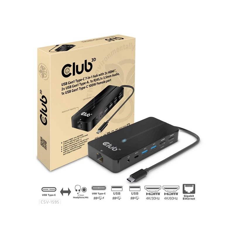 CLUB 3D CSV-1595 USB Hub