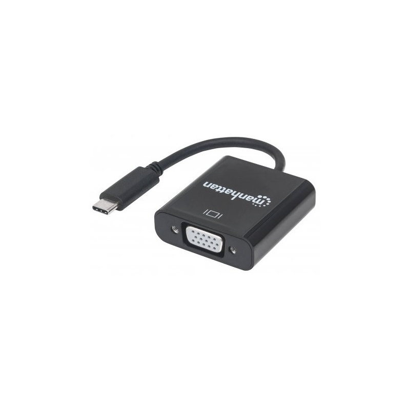 MANHATTAN 151771 Kábel átalakító - USB-C 3.1 to VGA