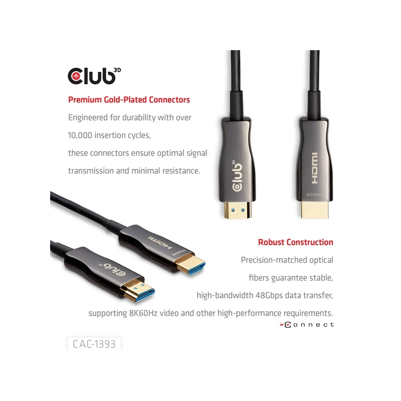 CLUB 3D CAC-1393 Kábel