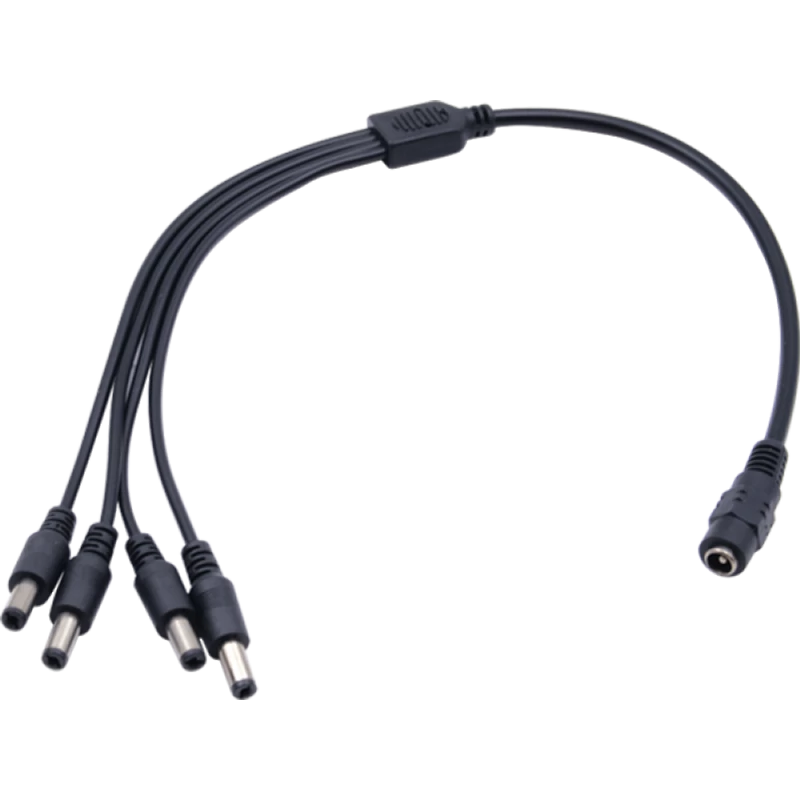 NESTRON NPP-DC1F4M DC csatlakozó elosztó; 1x aljzat; 4x dugó