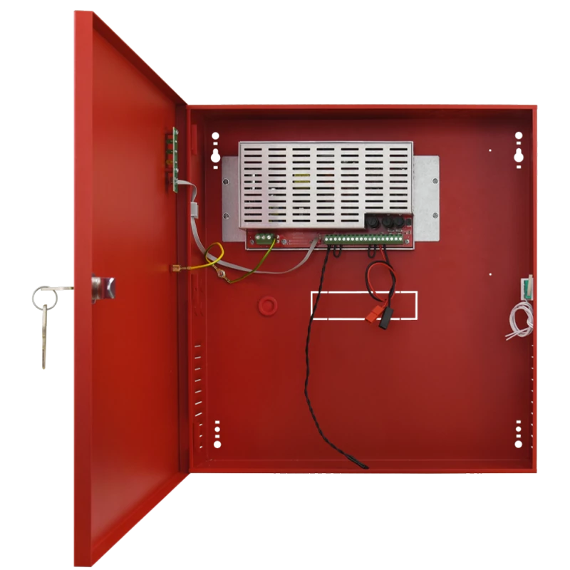 PULSAR EN54C-2A17 Szünetmentesíthető tápegység tűz- és füstjelző rendszerekhez; 27,6V / 2A / 2x17Ah; IP30