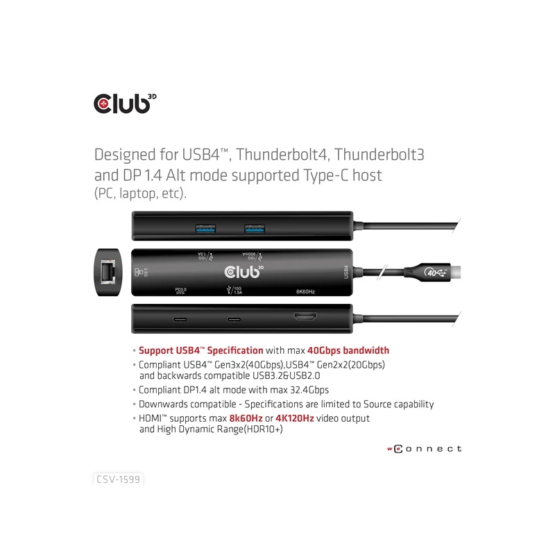 CLUB 3D CSV-1599 USB Hub