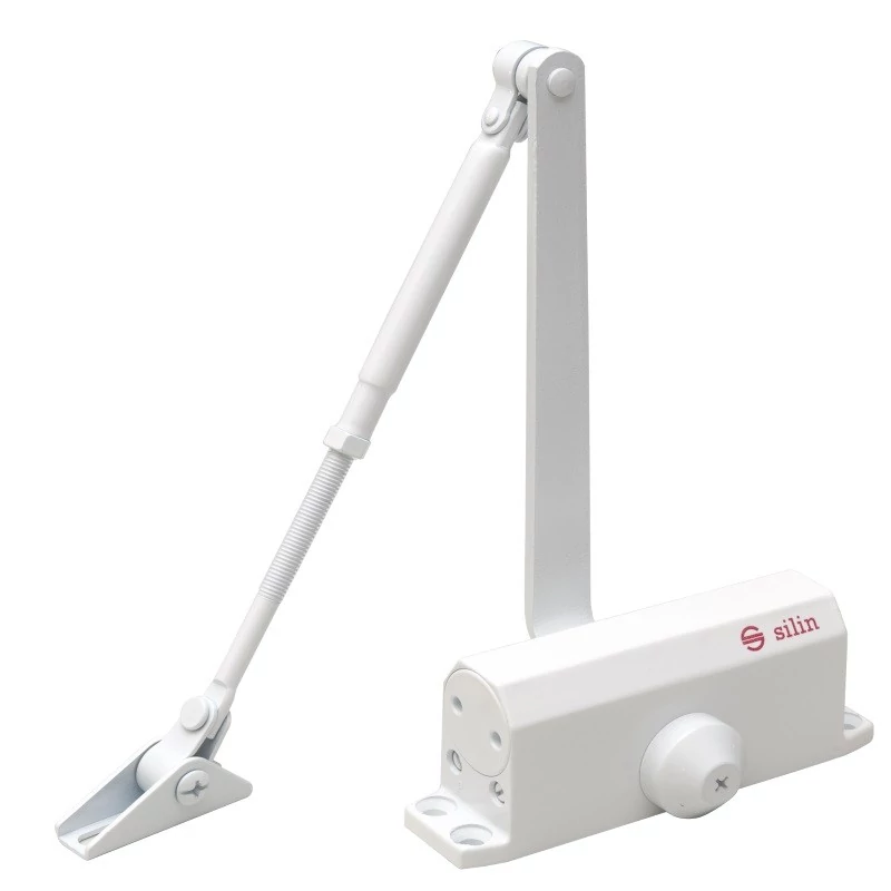SILIN SA-5012AW-WH Karos ajtóbehúzó 25-45 kg ajtóra; termostabil olajjal; fehér