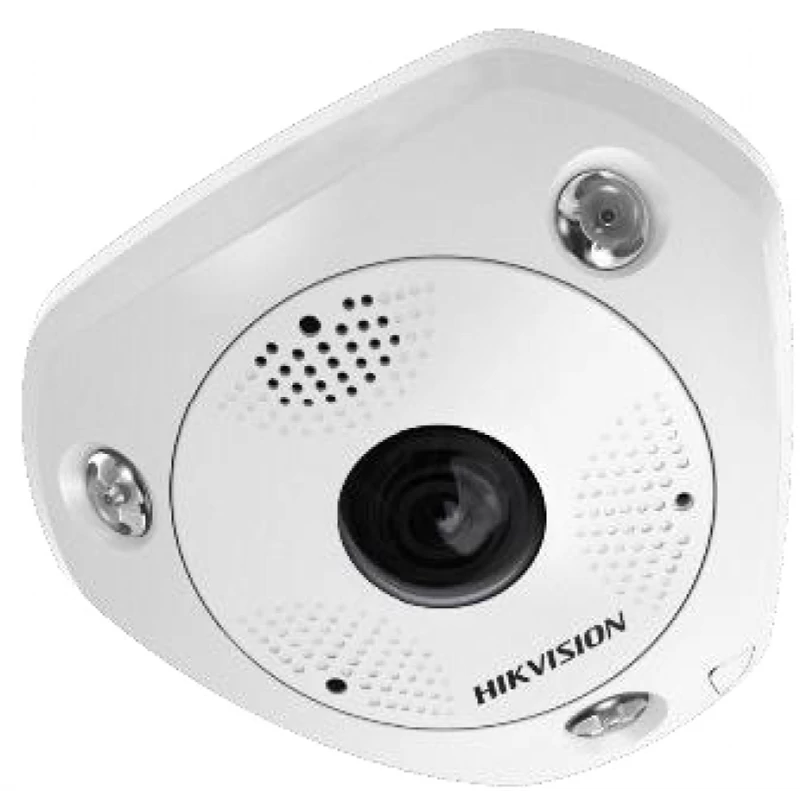 HIKVISION DS-2CD63C5G0-IVS (1.29mm)(D) 12 MP 360° vandálb. IR Smart IP fisheye kamera; hang I/O; ria