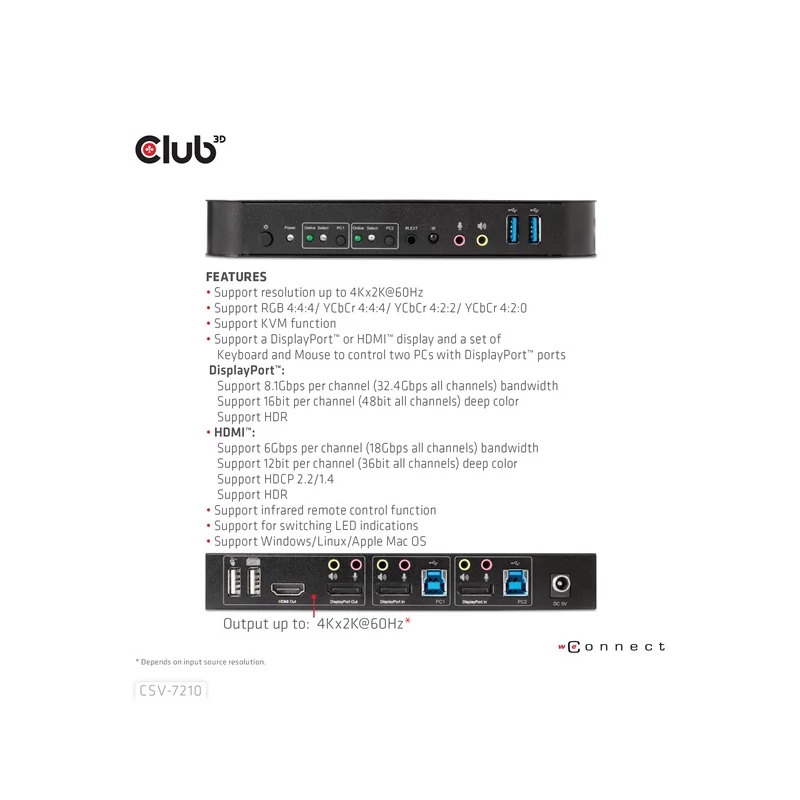 CLUB 3D CSV-7210 KVM Switch