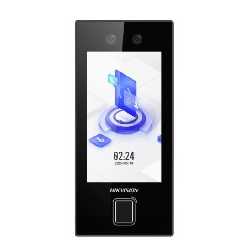 HIKVISION DS-K1T344MBFWX-E1 4,5" arcfelismerő beléptető vezérlő terminál; Mifare kártyaolvasó; arcfe