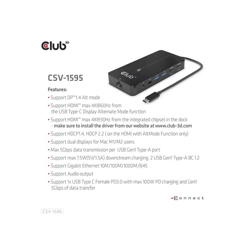 CLUB 3D CSV-1595 USB Hub