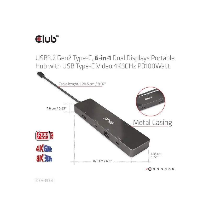 CLUB 3D CSV-1584 USB Hub