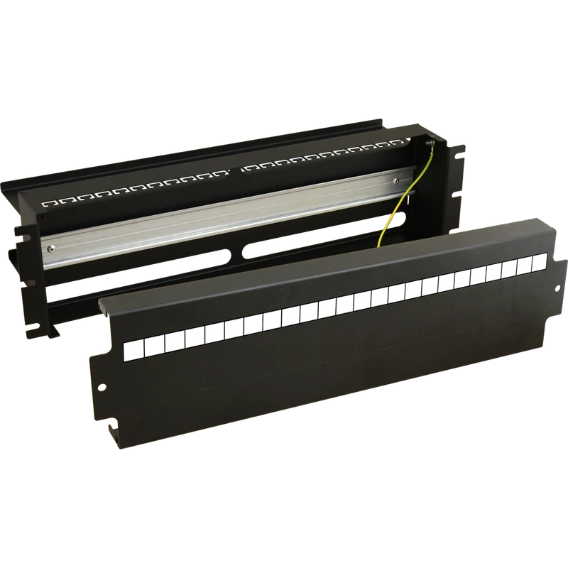 PULSAR ARADIN1 3U kismegszakító rögzítőpanel; 19" rack szekrénybe építhető; DIN sínes; 24xS