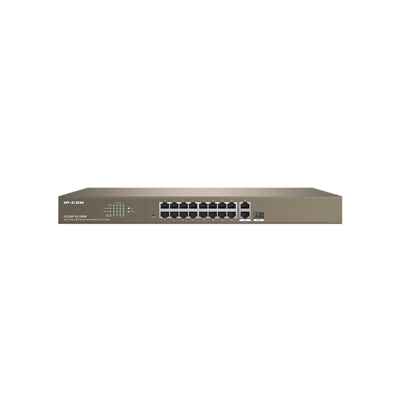 IP-COM F1218P-16-250W Switch Vezérelhető PoE