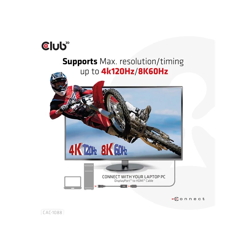 CLUB 3D CAC-1088 Átalakító