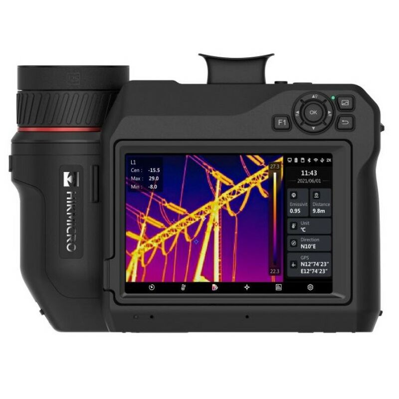 HIKMICRO HM-TP96H-Q/W-SP60H-L25 Hordozható thermográfiai kamera; 640x480; 24,8°x18,7°; 5" érintő kijelző; -40°C–2200°C; wifi