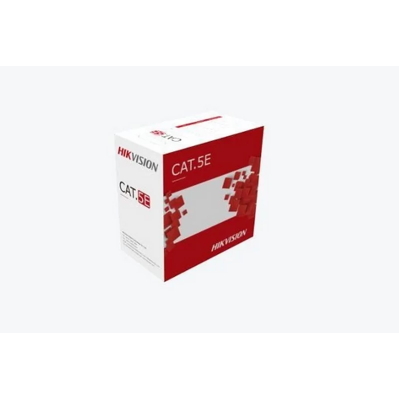 HIKVISION DS-1LN5EO-UU/E Kábel, Hálózati kültéri kábel, UTP CAT 5E, 305 méter, fekete