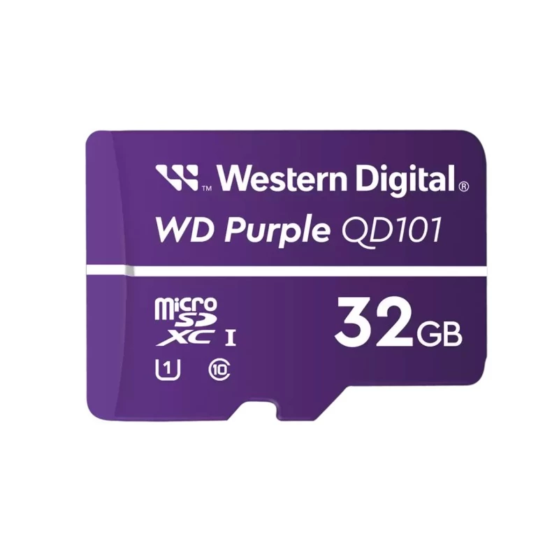 WESTERN DIGITAL WDD032G1P0C WD Purple 32GB micro SD kártya; microSDHC; Class 10 UHS-I; 24/7