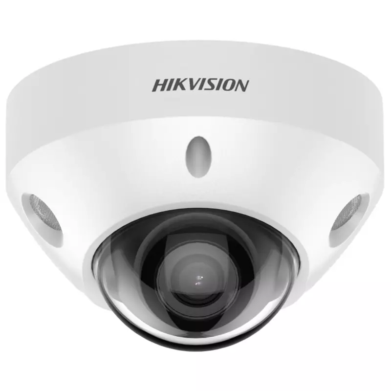HIKVISION DS-2CD2547G2-LS (2.8mm)(C) IP, Mini dómkamera, 4 MP, Fix objektív, ColorVu, Fehér LED, Hang/riasztás I/O