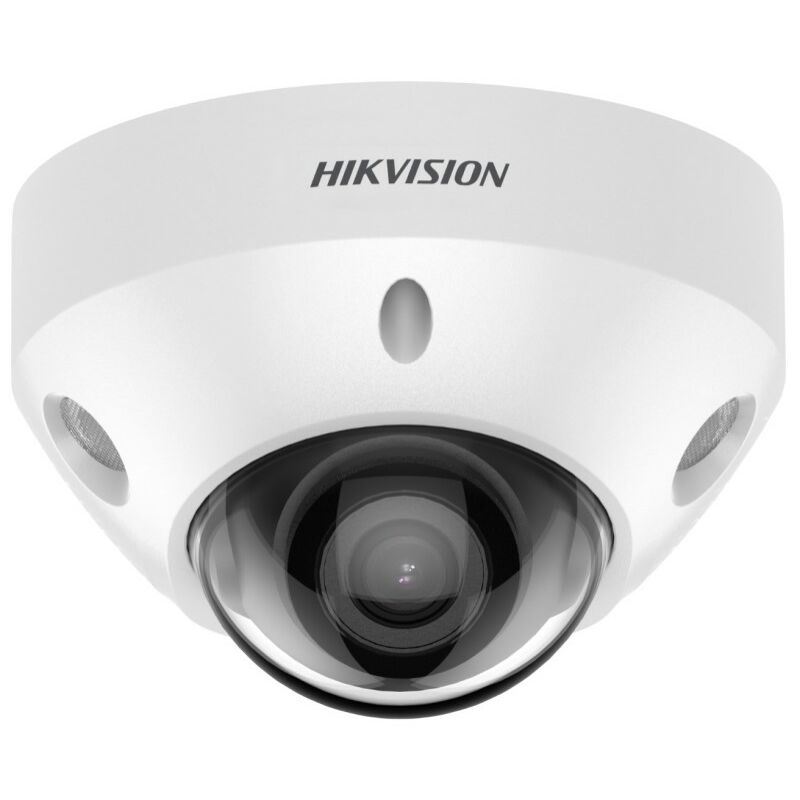 HIKVISION DS-2CD2547G2-LS IP, Mini dómkamera, 4 MP, Fix objektív, ColorVu, Fehér LED, Hang/riasztás