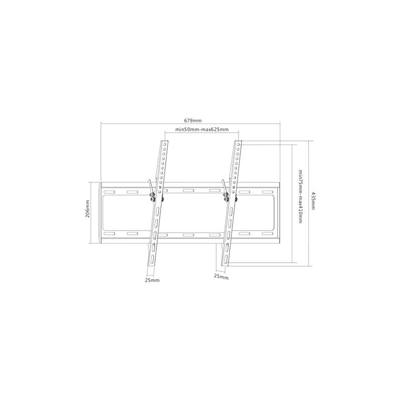SUNNE 37-70-ET TV fali konzol dönthető 37"-70", faltáv:
