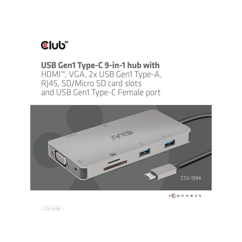 CLUB 3D CSV-1594 USB Hub