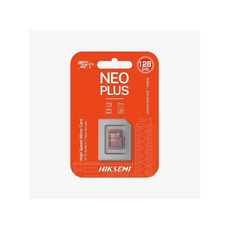 HIKSEMI HS-TF-E1(STD)/32G/NEO PLUS/W Hikvision MicroSD kártya - NEO PLUS 32GB microSDHC™, Class 10 and UHS-I, TLC