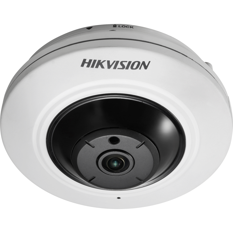 HIKVISION DS-2CD2955FWD-IS 5 MP WDR mini IR IP panorámakamera 180° látószöggel; hang be- és kimenet