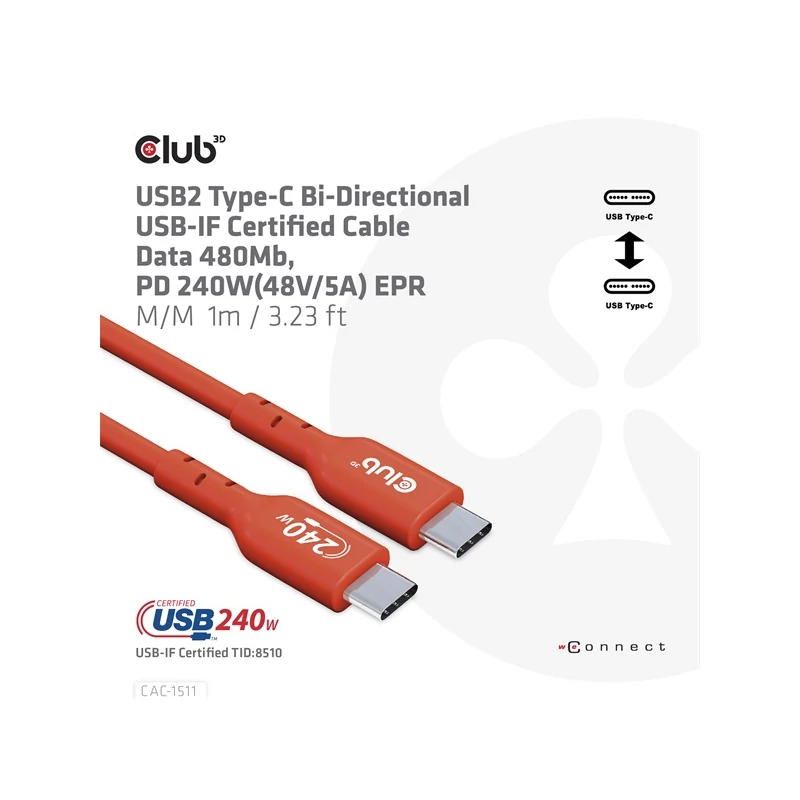 CLUB 3D CAC-1511 Kábel