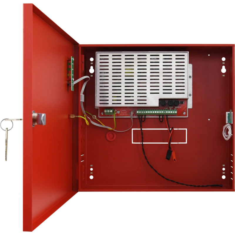 PULSAR EN54C-5A7 Szünetmentesíthető tápegység tűz- és füstjelző rendszerekhez; 27,6V / 5A / 2x7Ah; IP30