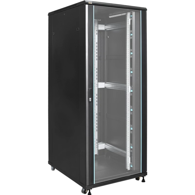PULSAR RS4281 19" 42U 800x1000 álló rack szekrény; lapraszerelt; fekete