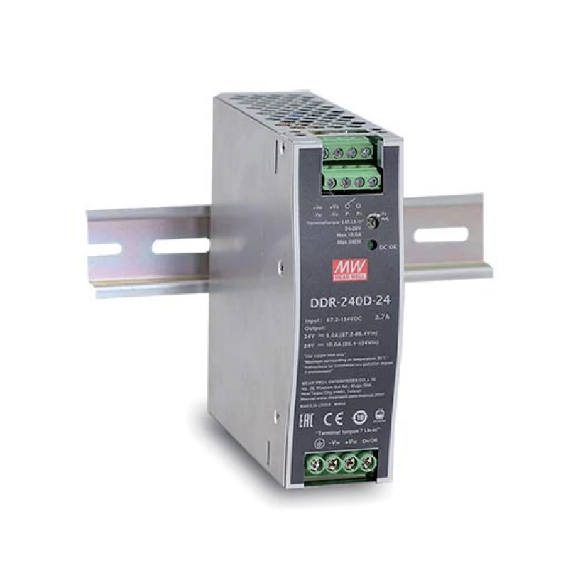 MEAN WELL DDR-240B-48 Tápegység; 48V; 5A; 240W; DIN sínre szerelhető