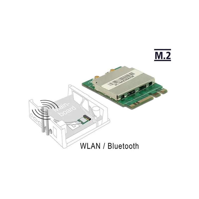 DELOCK 95254 WLAN/Bluetooth Modul