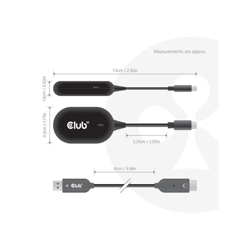 CLUB 3D CSV-2570 Átalakító