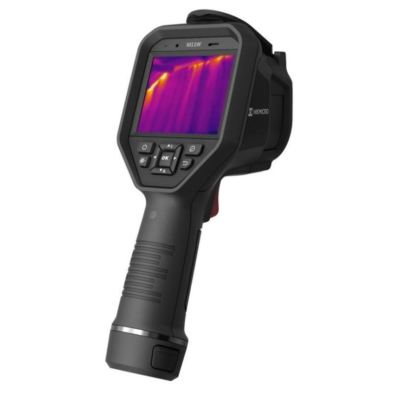 HIKMICRO HM-TP21S-3AQF/W-M11W Hordozható thermográfiai kamera; 256x192; 37,2°x28°; 3,2" kijelző; -20°C–550°C; wifi